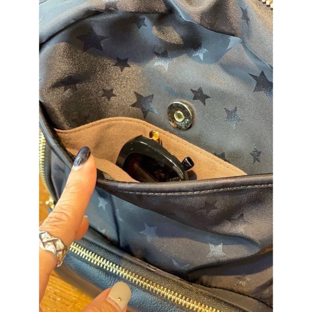 韓國空運🇰🇷 帆布後背包 旅行包 媽媽包🎒 星星後背包 韓國ensoen-細節圖8