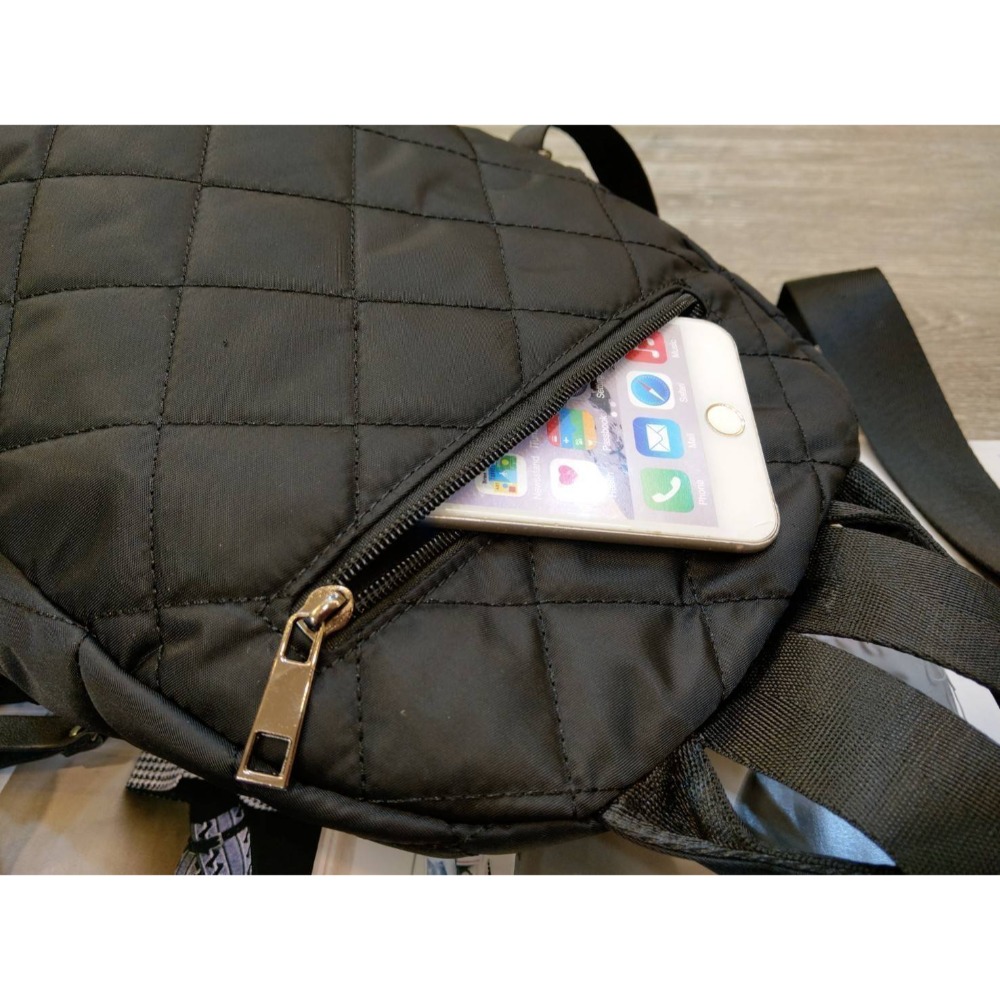 韓國空運🇰🇷 休閒後背包🎀 旅行包 菱格紋 媽媽包-細節圖5