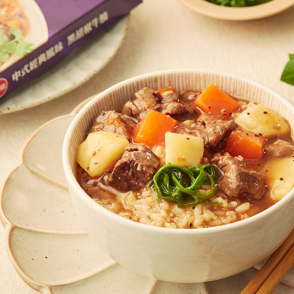 【喜上森鮮】【聯夏】調理包 免煮菜  一個人料理  黑胡椒牛腩  200g / 盒-細節圖6