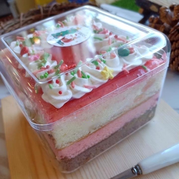 【1組】台灣製 硬料塑膠盒 透明餅乾盒 325CC方形蛋糕寶盒 烘焙包裝盒 金莎巧克力盒 千層蛋糕盒 草莓寶盒 芒果寶盒-細節圖2