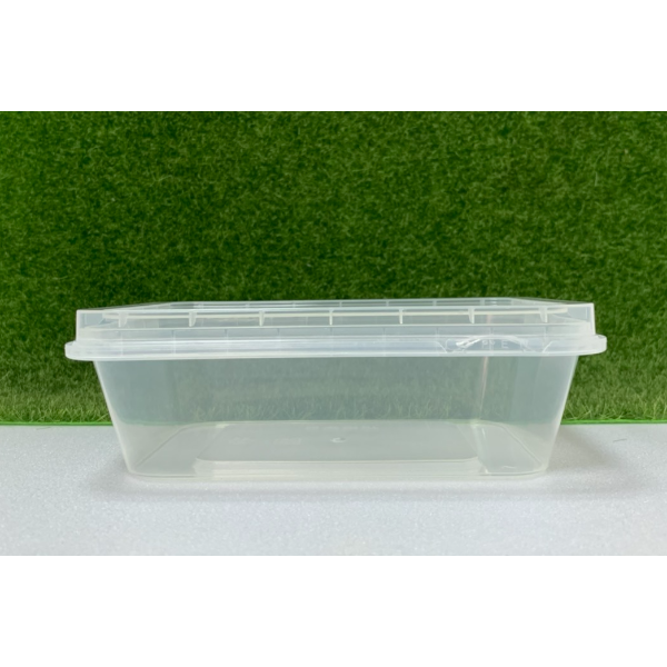 【含蓋1組】700ml 透明硬式塑膠方盒 餅乾盒 蛋捲盒 小蛋捲盒 蛋糕盒 收納盒 整理盒 飼育容器 飼育盒-細節圖2