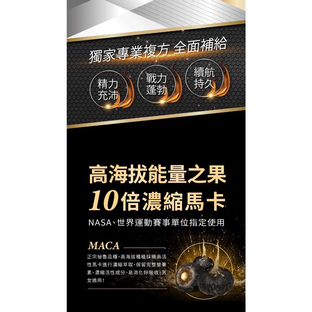 公司現貨🐠總代理 Aicom艾力康 馬卡活力久EX(30粒/盒)-細節圖3