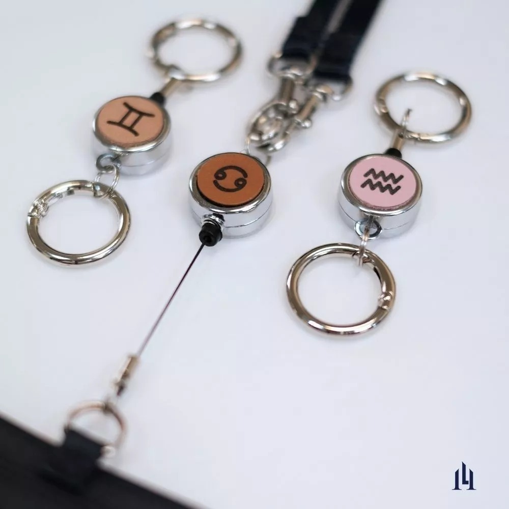 雷雕真皮伸縮扣件-星座版-細節圖3