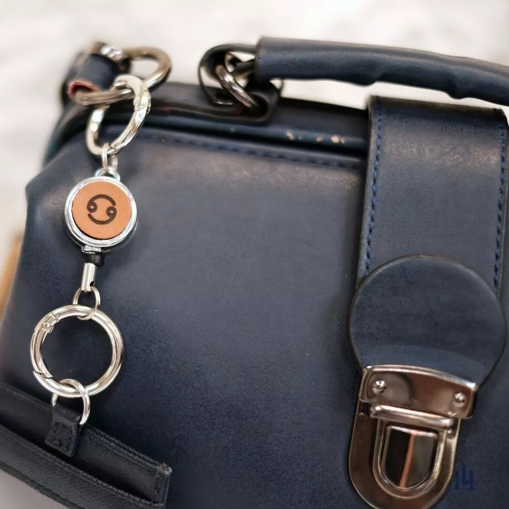 雷雕真皮伸縮扣件-星座版-細節圖8