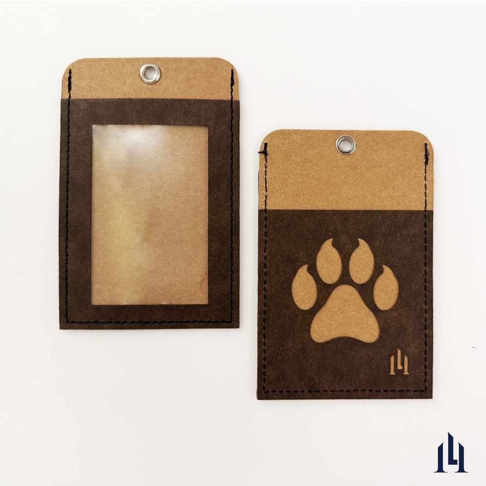 寵物造型－狗掌 免取卡正面感應證件套 可客製 其他夾層票卡不干擾 臺灣製造獨家精品 附矽膠掛繩-細節圖3