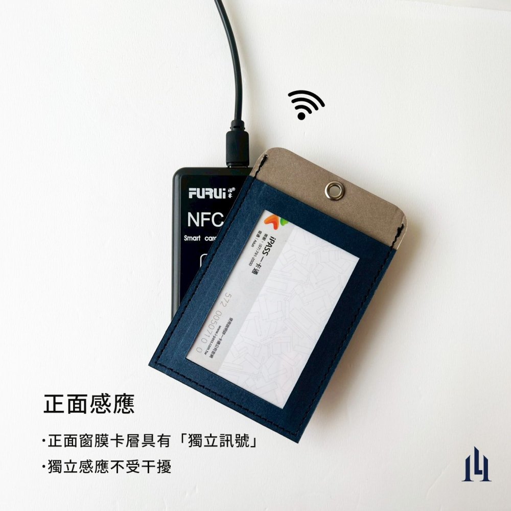 寵物造型－兔子 免取卡正面感應證件套 可客製 其他夾層票卡不干擾 臺灣製造獨家精品 附矽膠掛繩-細節圖5