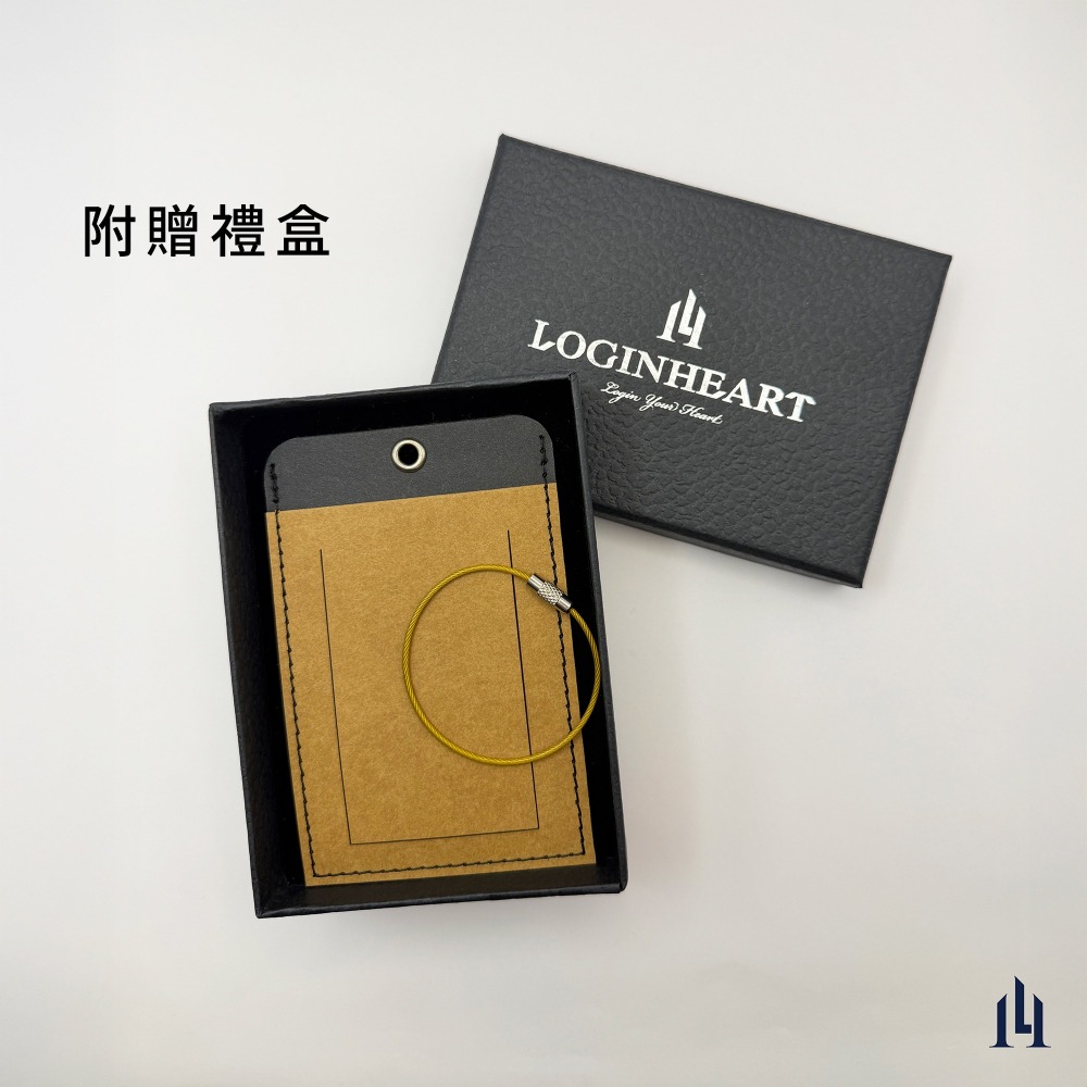 棕櫚黑 兩用行李吊牌 是行李名牌也是證件套 識別證套 可客製 附不鏽鋼彩色掛繩-細節圖9