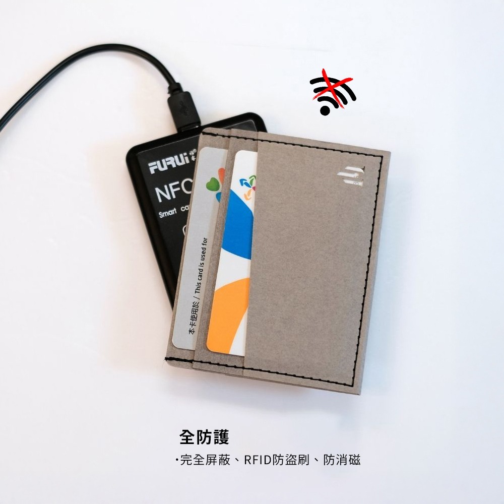 餘・冷灰 全防護屏蔽感應卡夾 名片夾 5卡層皆受屏蔽 防盜刷 防消磁 台灣製造獨家精品-細節圖5