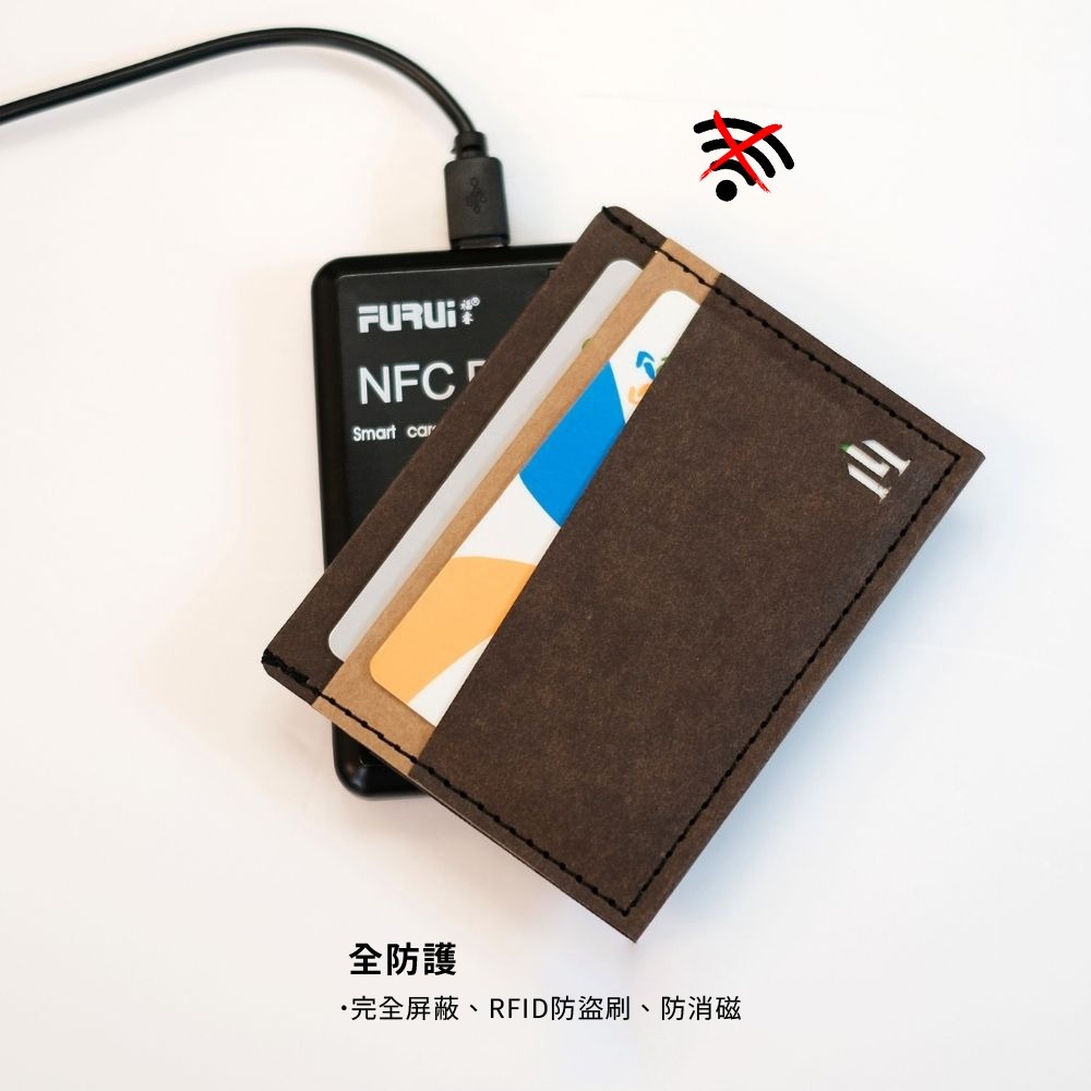 餘・咖紅 全防護屏蔽感應卡夾 名片夾  5卡層皆受屏蔽 防盜刷 防消磁 台灣製造獨家精品-細節圖6
