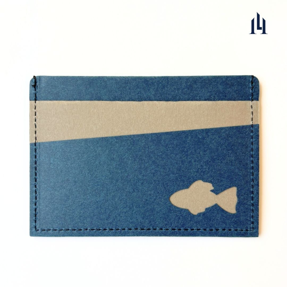 餘・藍灰 全防護屏蔽感應卡夾 名片夾  5卡層皆受屏蔽 防盜刷 防消磁 台灣製造-細節圖3