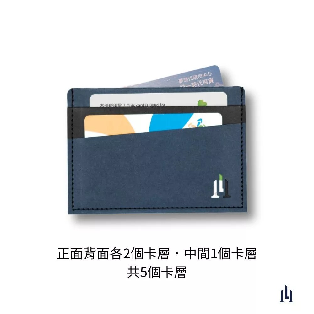 餘・藍灰 全防護屏蔽感應卡夾 名片夾  5卡層皆受屏蔽 防盜刷 防消磁 台灣製造-細節圖5