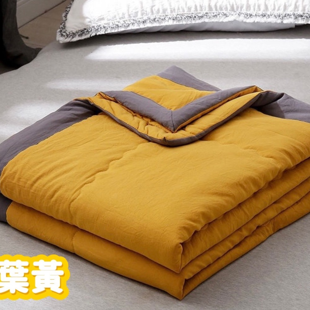 預購 日式無印風水洗棉空調被 兒童涼被 大人涼被 素面涼被 夏天涼被 夏季被-細節圖3