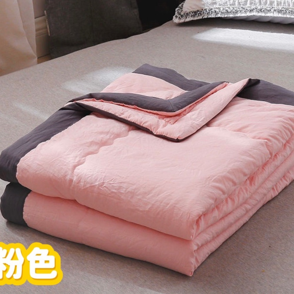 預購 日式無印風水洗棉空調被 兒童涼被 大人涼被 素面涼被 夏天涼被 夏季被-細節圖4