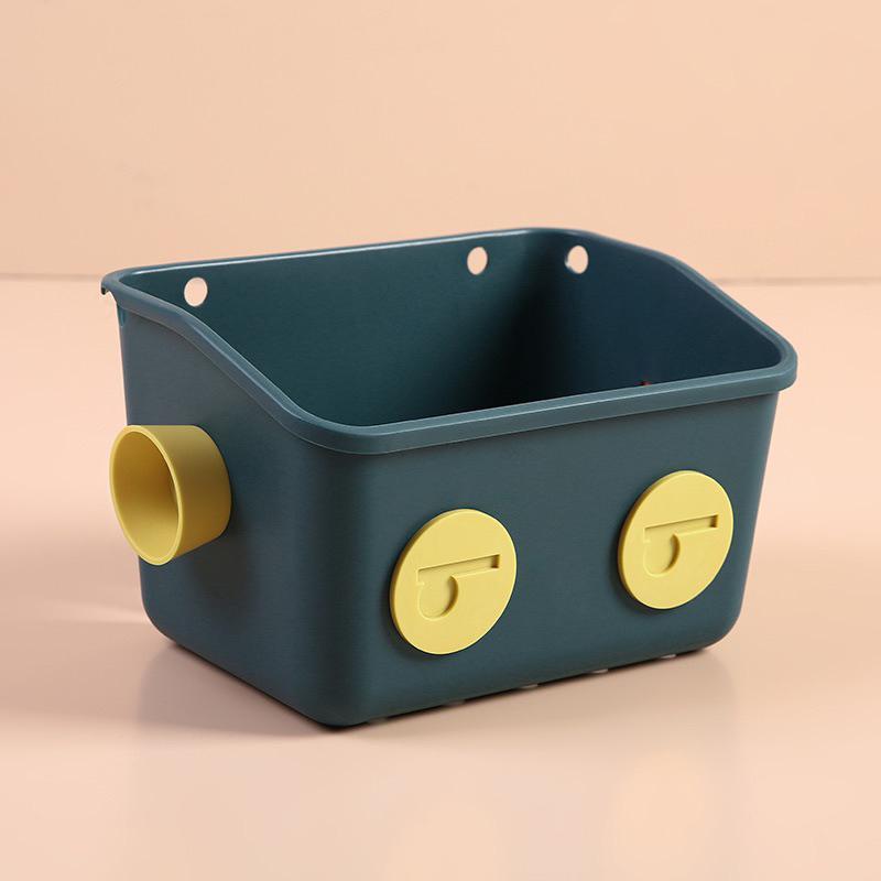 預購 機器人收納掛籃 掛壁式收納籃 免打洞 收納盒-細節圖3