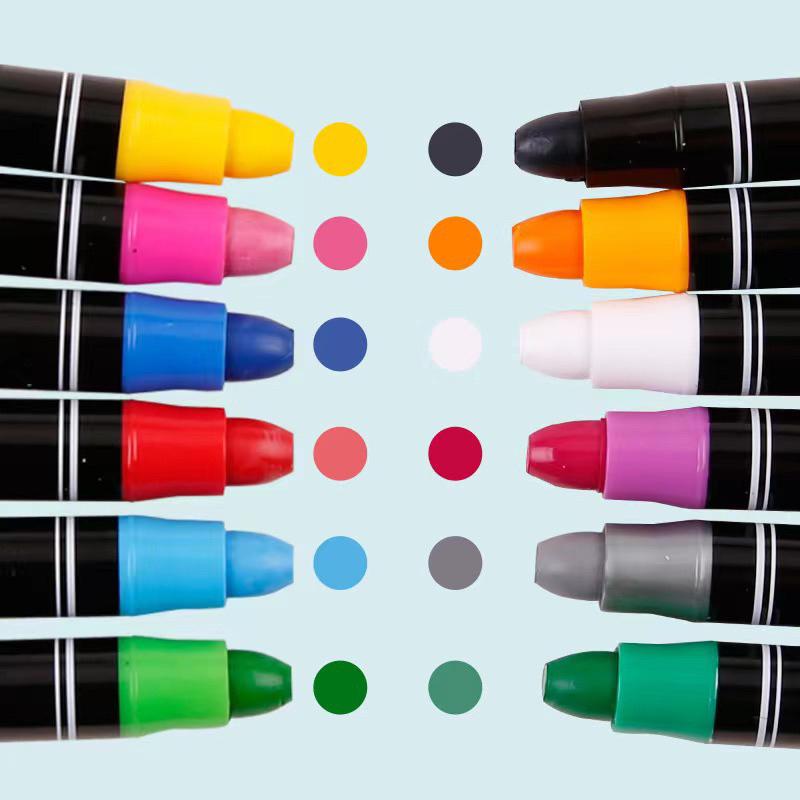 預購 台灣出貨 多彩多色可水洗絲滑蠟筆 滑滑筆-細節圖9