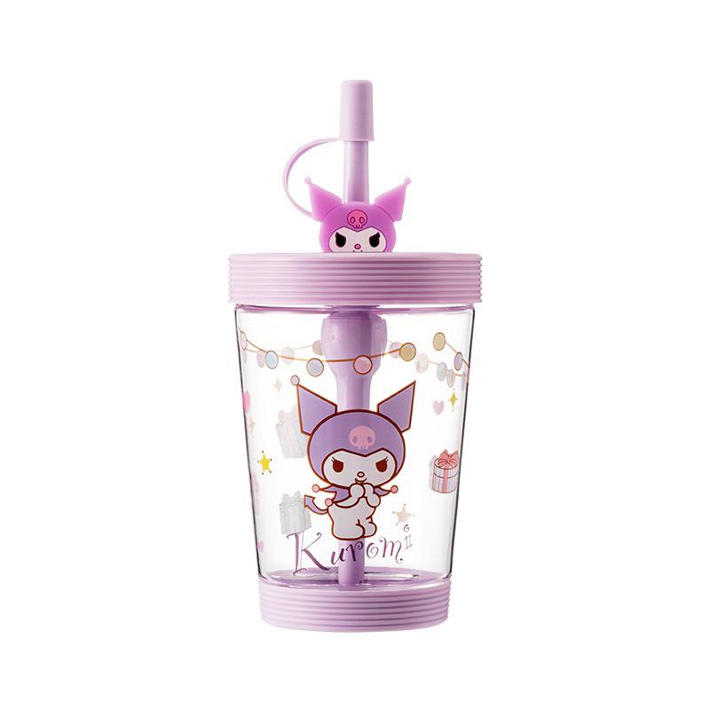 預購 卡通繽紛隨行杯玉桂狗吸管杯庫洛米卡通可愛水杯-細節圖4