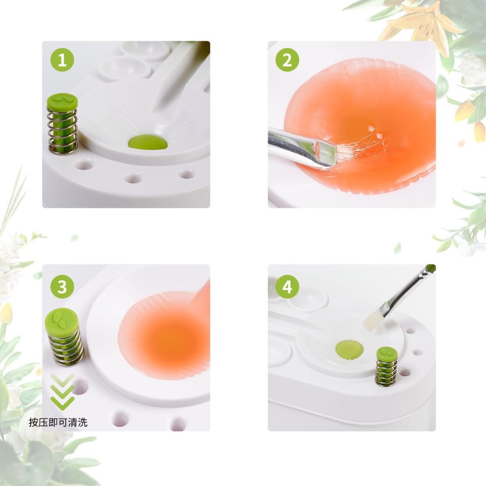 預購 畫筆清洗器 洗筆桶 畫筆洗刷器 油畫顏料淨水循環洗刷器 毛筆畫筆洗筆尖神器 國畫洗筆桶-細節圖5