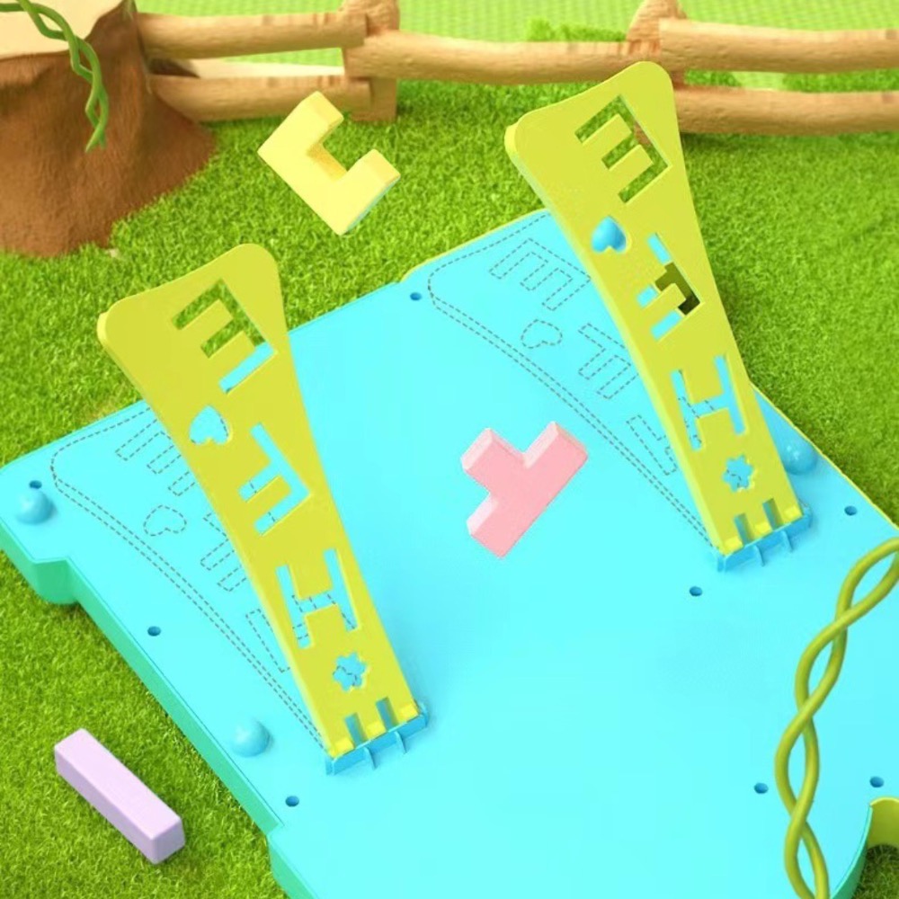 預購 長頸鹿俄羅斯方塊 積木益智玩具 早教玩具 親子游戲 兒童早教 思維訓練玩具 親子互動 男女童生日禮物-細節圖3