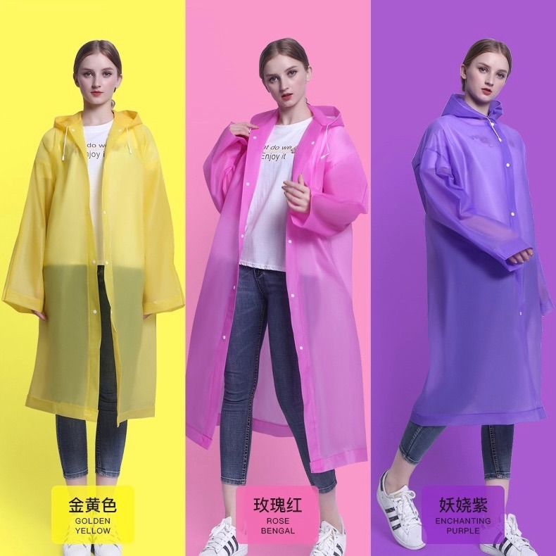 預購 親子加厚束口雨衣 非一次性外套加厚雨衣男女通用成人雨披便攜式旅遊登山徒步戶外 (缺色隨機出)-細節圖3