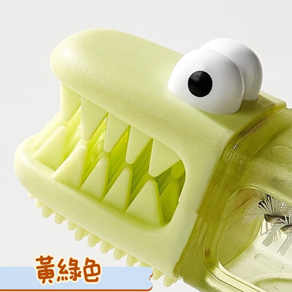 (顏色隨機出) 鱷魚小眼睛四合一杯刷 杯刷 奶瓶刷 保溫杯刷 瓶蓋刷 瓶口刷 杯口縫隙清潔刷-細節圖8