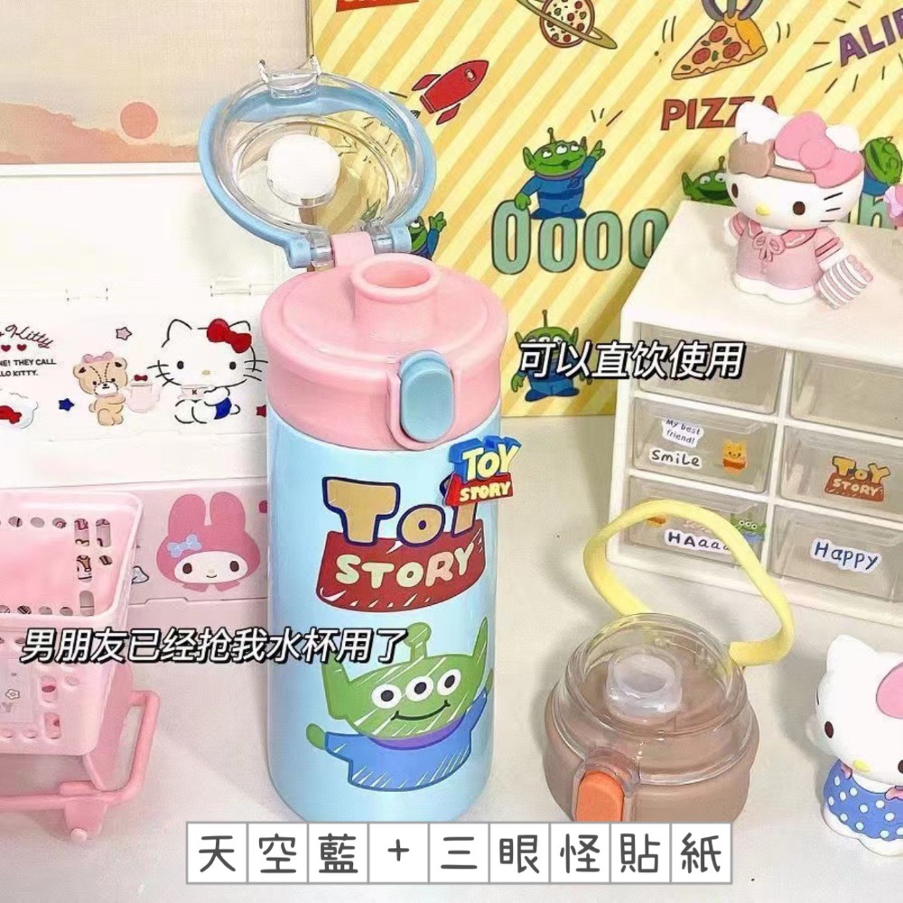 預購 卡通304不鏽鋼保溫杯 高顏值小眾便攜簡約不銹鋼學生便攜保溫吸管杯-細節圖3