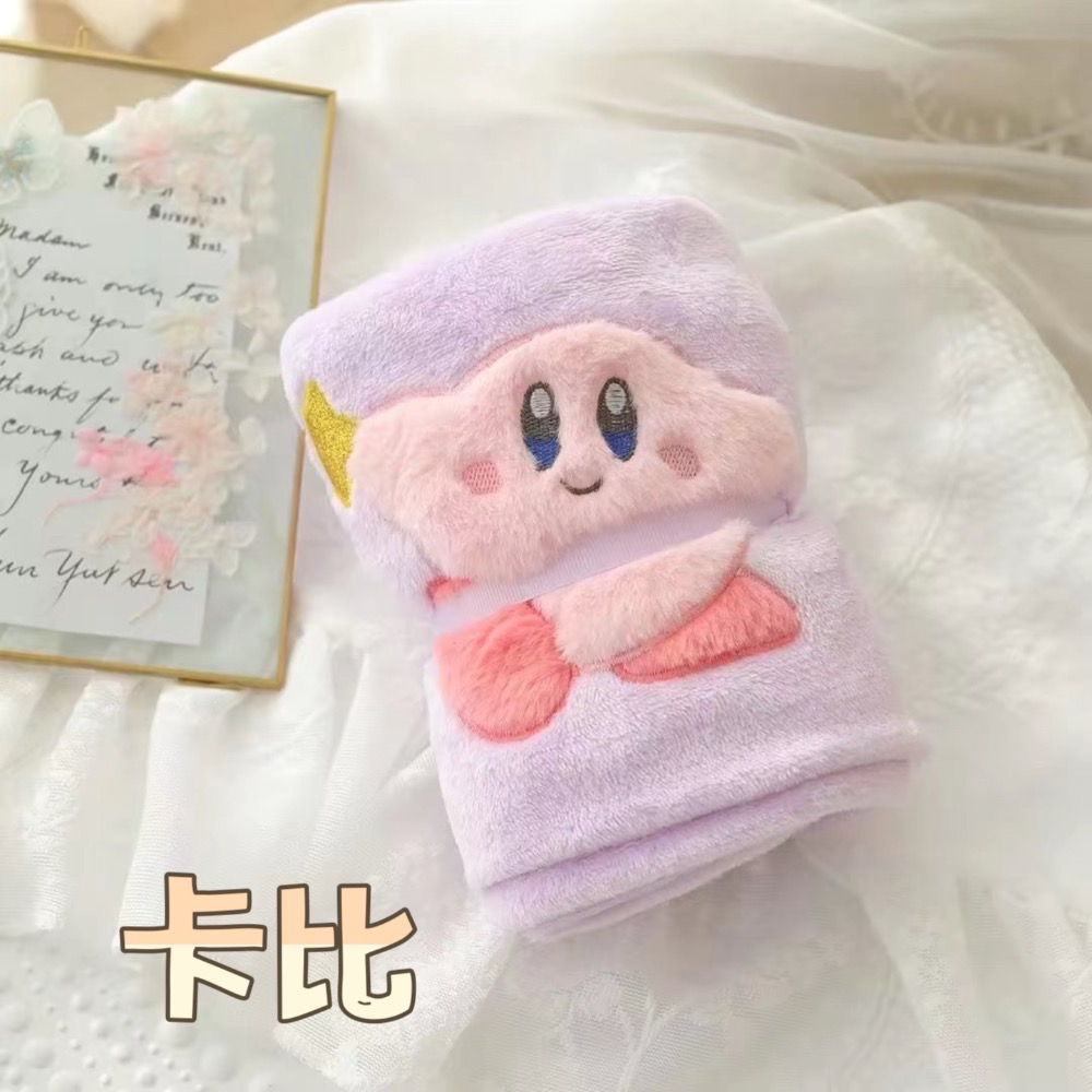 預購 迪士尼卡通珊瑚絨午睡毯 蓋毯 小毯子 珊瑚絨 草莓熊 毛怪 卡比 史迪奇 三眼怪 米奇 唐老鴨 大眼仔-細節圖6