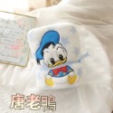 預購 迪士尼卡通珊瑚絨午睡毯 蓋毯 小毯子 珊瑚絨 草莓熊 毛怪 卡比 史迪奇 三眼怪 米奇 唐老鴨 大眼仔-規格圖7