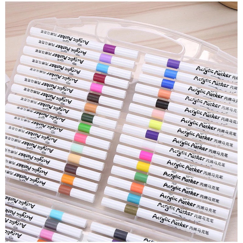 預購 台灣出貨 80色丙烯馬克筆 Daodtnian 新款兒童畫畫 色彩鮮艷濃郁飽和度 高丙烯馬克筆 兒童馬克筆-細節圖3