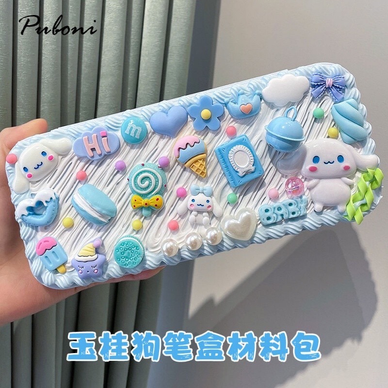 預購 台灣出貨 DIY奶油膠文具盒 DIY文具盒 三麗鷗 超人 恐龍 聖誔 DIY奶油膠 鉛筆文具盒 鉛筆盒-規格圖6