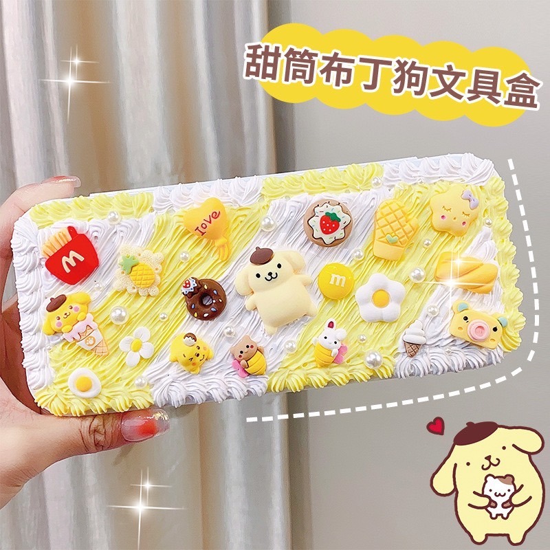 預購 台灣出貨 DIY奶油膠文具盒 DIY文具盒 三麗鷗 超人 恐龍 聖誔 DIY奶油膠 鉛筆文具盒 鉛筆盒-規格圖6