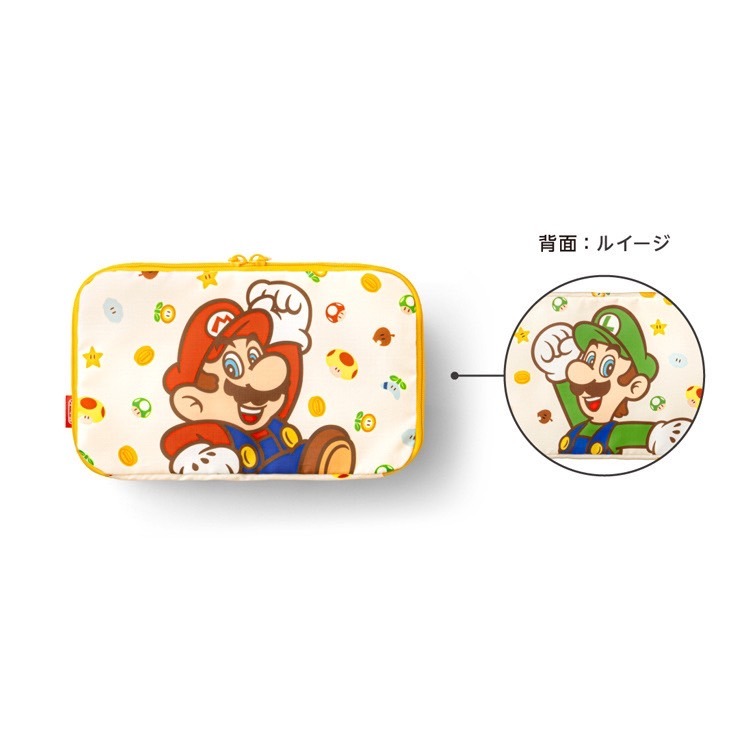 預購 台灣出貨 瑪利歐三件收納包 收納用品 三件式收納包 瑪利歐 外出收納包 旅行用-細節圖3