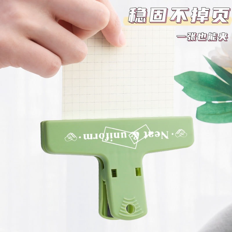 (顏色隨機出) 磁吸夾手帳 票據整理 磁性夾 學生文具收納試卷 文件夾子 磁鐵夾長尾夾-細節圖2