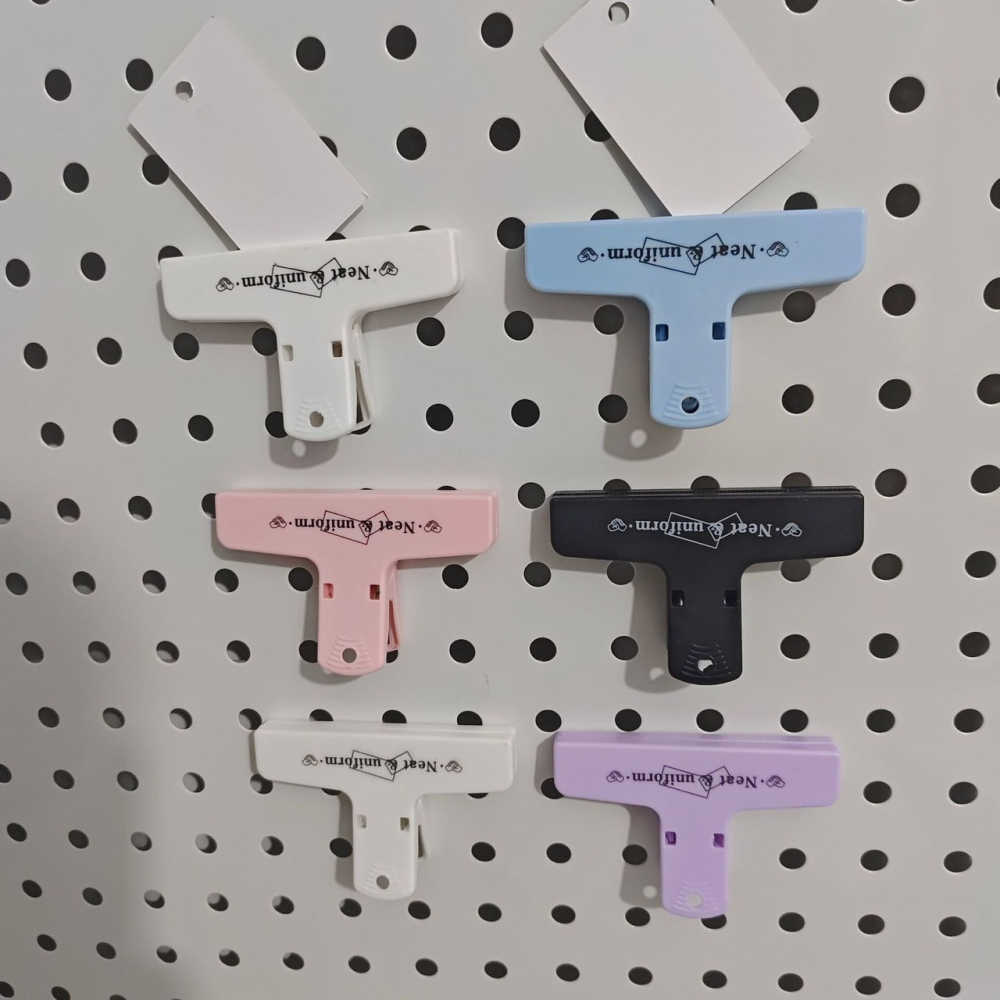 (顏色隨機出) 磁吸夾手帳 票據整理 磁性夾 學生文具收納試卷 文件夾子 磁鐵夾長尾夾-細節圖3