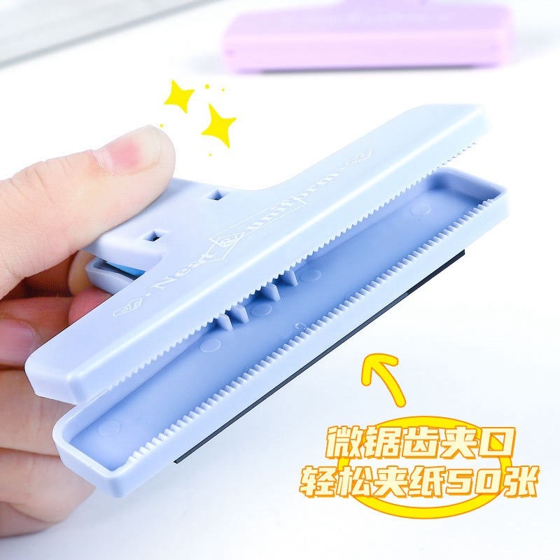 (顏色隨機出) 磁吸夾手帳 票據整理 磁性夾 學生文具收納試卷 文件夾子 磁鐵夾長尾夾-細節圖6