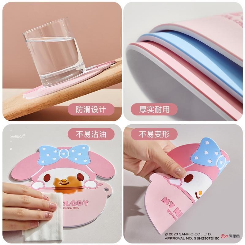 三麗鷗卡通隔熱墊 桌面隔熱墊 餐墊 杯墊 廚房墊 隔熱墊 防油餐墊-細節圖2