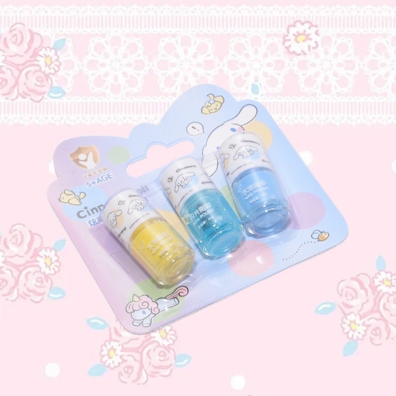 台灣出貨 三麗鷗系列5ml可撥式指甲油 兒童指甲油 可撕式指甲油-細節圖9