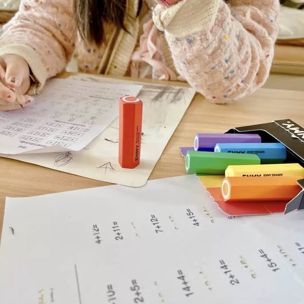 恩米 ENMY牌六角輕輕擦 橡皮擦 兒童橡皮擦 辦公室用品 文具用品-細節圖10