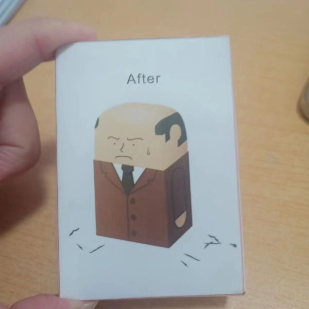 禿頭大叔橡皮擦 禿頭橡皮擦 創意 惡搞社畜小學生考試橡皮擦 美術文具橡皮擦-細節圖5
