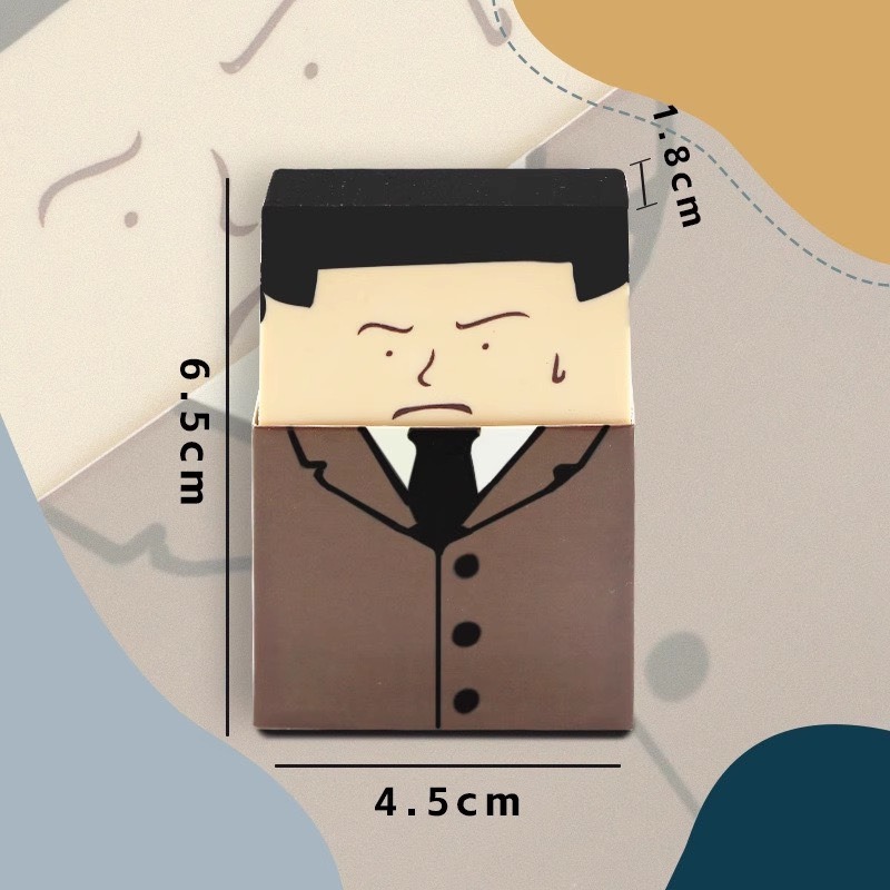 禿頭大叔橡皮擦 禿頭橡皮擦 創意 惡搞社畜小學生考試橡皮擦 美術文具橡皮擦-規格圖8