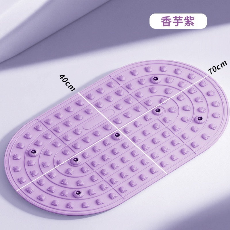 超慢跑墊 腳底按摩墊 液態軟膠指壓板 磁石按摩踏墊 家用加厚瑜伽墊 舒壓放鬆拉筋墊 環保防滑室內跑步-細節圖8