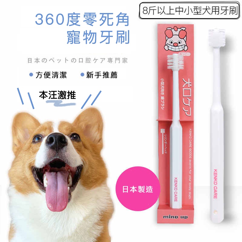 日本Mind Up 360°寵物牙刷 寵物潔牙 寵物美容 全面無死角 深層清潔 刷牙 狗貓牙刷 犬貓牙刷 寵物潔牙-細節圖3