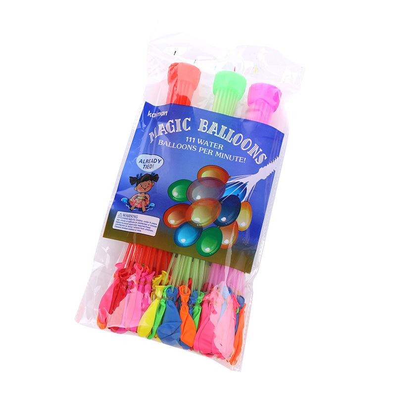 水球製作器 水球神器 快速 灌水球 一包3束每束37顆 打水仗 打水戰 免綁水球 魔術水球 畢業有趣【P0472】-細節圖3