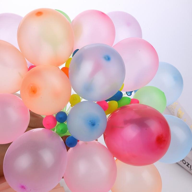 水球製作器 水球神器 快速 灌水球 一包3束每束37顆 打水仗 打水戰 免綁水球 魔術水球 畢業有趣【P0472】-細節圖5