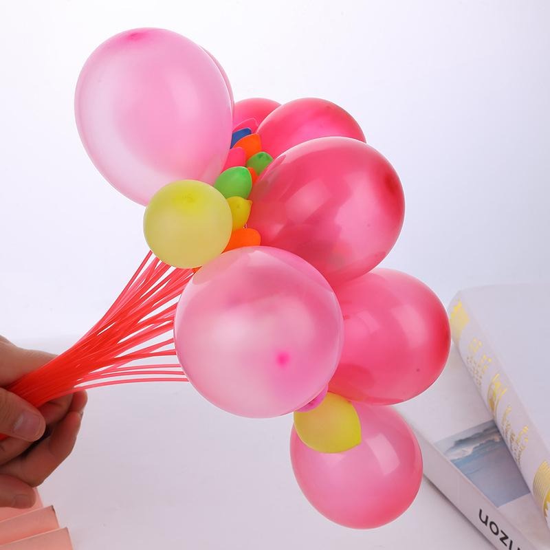 水球製作器 水球神器 快速 灌水球 一包3束每束37顆 打水仗 打水戰 免綁水球 魔術水球 畢業有趣【P0472】-細節圖6