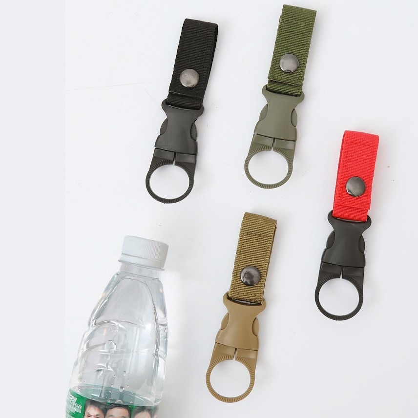 戶外寶特瓶掛扣【台灣現貨】掛扣 保特瓶  礦泉水夾扣 水瓶掛扣戶外夾瓶扣 礦泉水背包扣 戶外水壺扣 飲料瓶扣戰術型掛勾-細節圖2