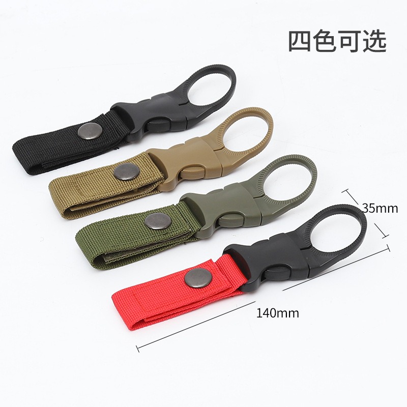 戶外寶特瓶掛扣【台灣現貨】掛扣 保特瓶  礦泉水夾扣 水瓶掛扣戶外夾瓶扣 礦泉水背包扣 戶外水壺扣 飲料瓶扣戰術型掛勾-細節圖4