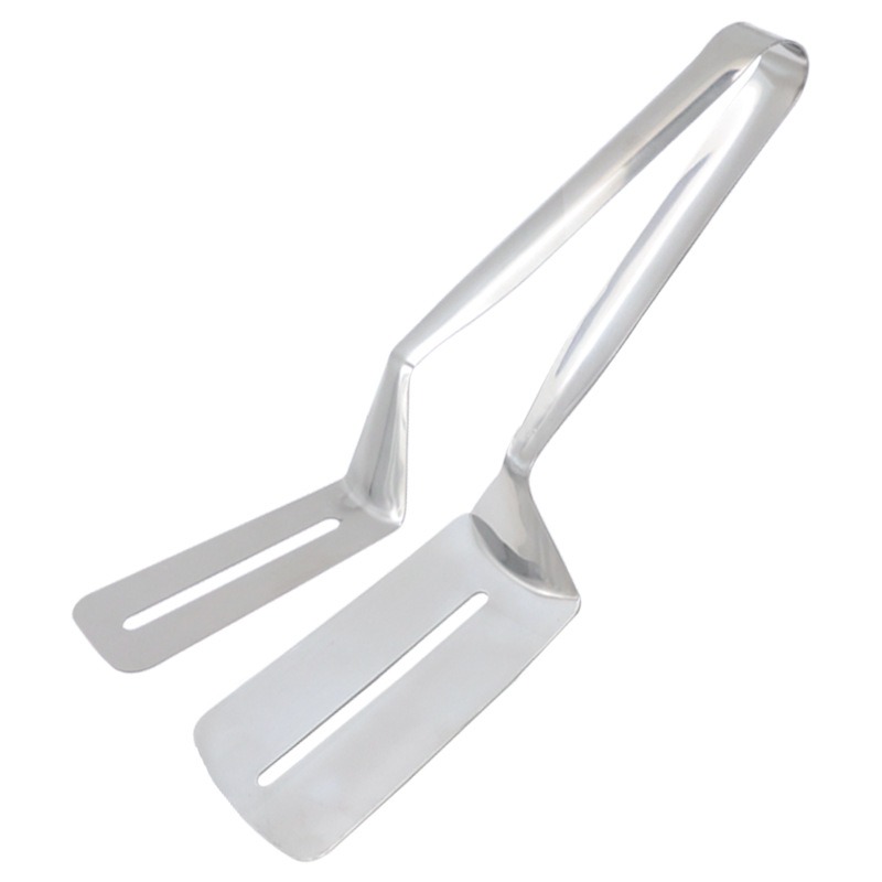 不銹鋼煎魚夾【聖杯生活台灣現貨】煎牛排夾 煎蛋 夾麵包廚房用具鍋鏟夾304不銹鋼牛排鏟煎蛋鏟魚烤肉夾燒烤夾漢堡排夾-細節圖3