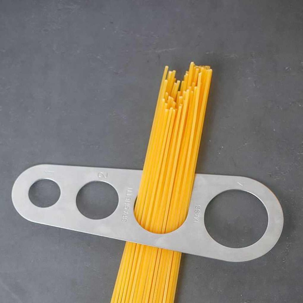 麵條測量器【聖杯生活台灣現貨】 不銹鋼量麵器 4孔義大利麵定量量麵器/挂麵尺/麵條分量尺/義大利麵測量尺/義大利麵量取器-細節圖5