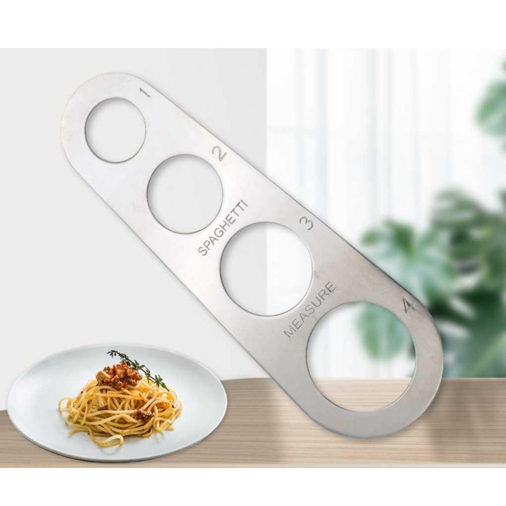 麵條測量器【聖杯生活台灣現貨】 不銹鋼量麵器 4孔義大利麵定量量麵器/挂麵尺/麵條分量尺/義大利麵測量尺/義大利麵量取器-細節圖6
