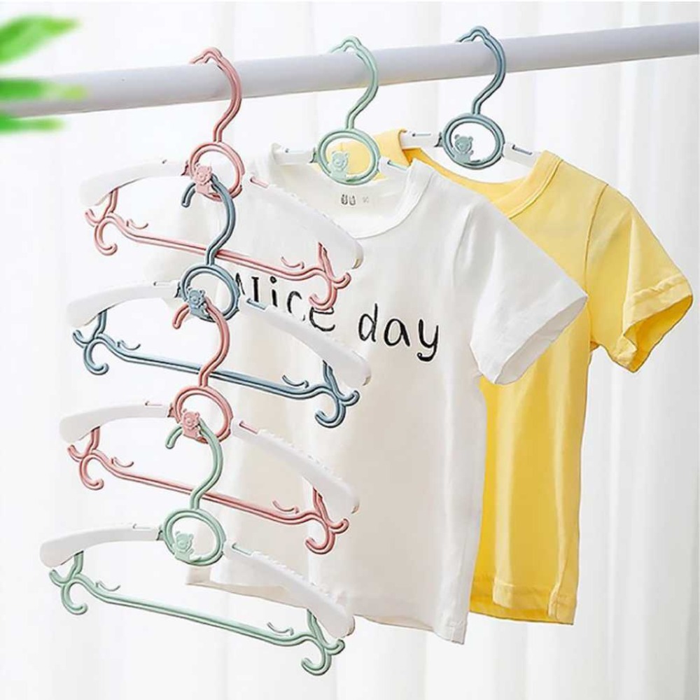 兒童伸縮衣架【台灣現貨】兒童衣服專用衣架 寶寶衣架 幼兒衣架 蝴蝶結衣架 塑膠衣架 嬰兒衣架 幼童衣架 小衣架-細節圖3